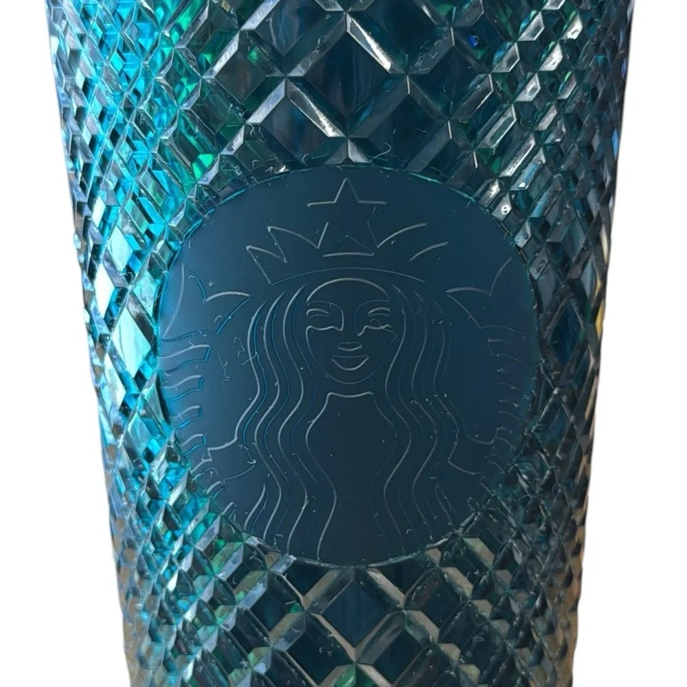 2021 Starbucks Holiday Emerald Green Jeweled Venti 24oz Tumbler Cup New
